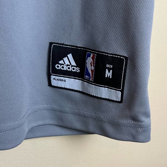 Adidas NEW Men's NBA Swingman Alternate Gray Jersey  Shirt Brooklyn Nets Medium - Picture 3 of 11